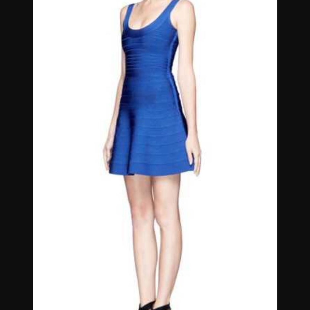 Herve Leger royal blue Dress